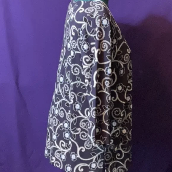 JM Collection women’s plus size 3/4 sleeve tunic with rhinestones, size 1X - Picture 2 of 8